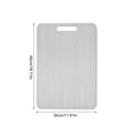 Titanium Cutting Boards for Kitchen Stainless Board 304 Steel Thickened Double Sided Food Grade Portable Fruit Meat Chopping