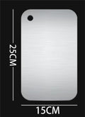 Titanium Cutting Boards for Kitchen Stainless Board 304 Steel Thickened Double Sided Food Grade Portable Fruit Meat Chopping