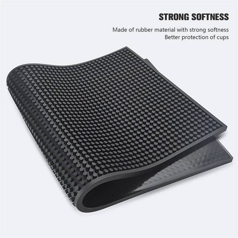 PVC Bar Mat Anti-slip Cafe Bar Mats Home Cup Mat Waterproof Heat Resistant Durable Drain Bar Service Spill Mat for Home Bar Cafe