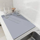 Solid Kitchen Super Absorbent Mat Coffee Dish Drying Mats Non-slip Draining Pad Quick Dry Tableware Faucet Placemat Dinnerware