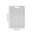 Titanium Cutting Boards for Kitchen Stainless Board 304 Steel Thickened Double Sided Food Grade Portable Fruit Meat Chopping