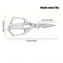 High Quality Multifunctional Kitchen Scissors Chicken Bone Scissors Fish Scale Scraper Bottle Opener Walnut Clip Kitchen Knife
