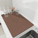 Solid Kitchen Super Absorbent Mat Coffee Dish Drying Mats Non-slip Draining Pad Quick Dry Tableware Faucet Placemat Dinnerware